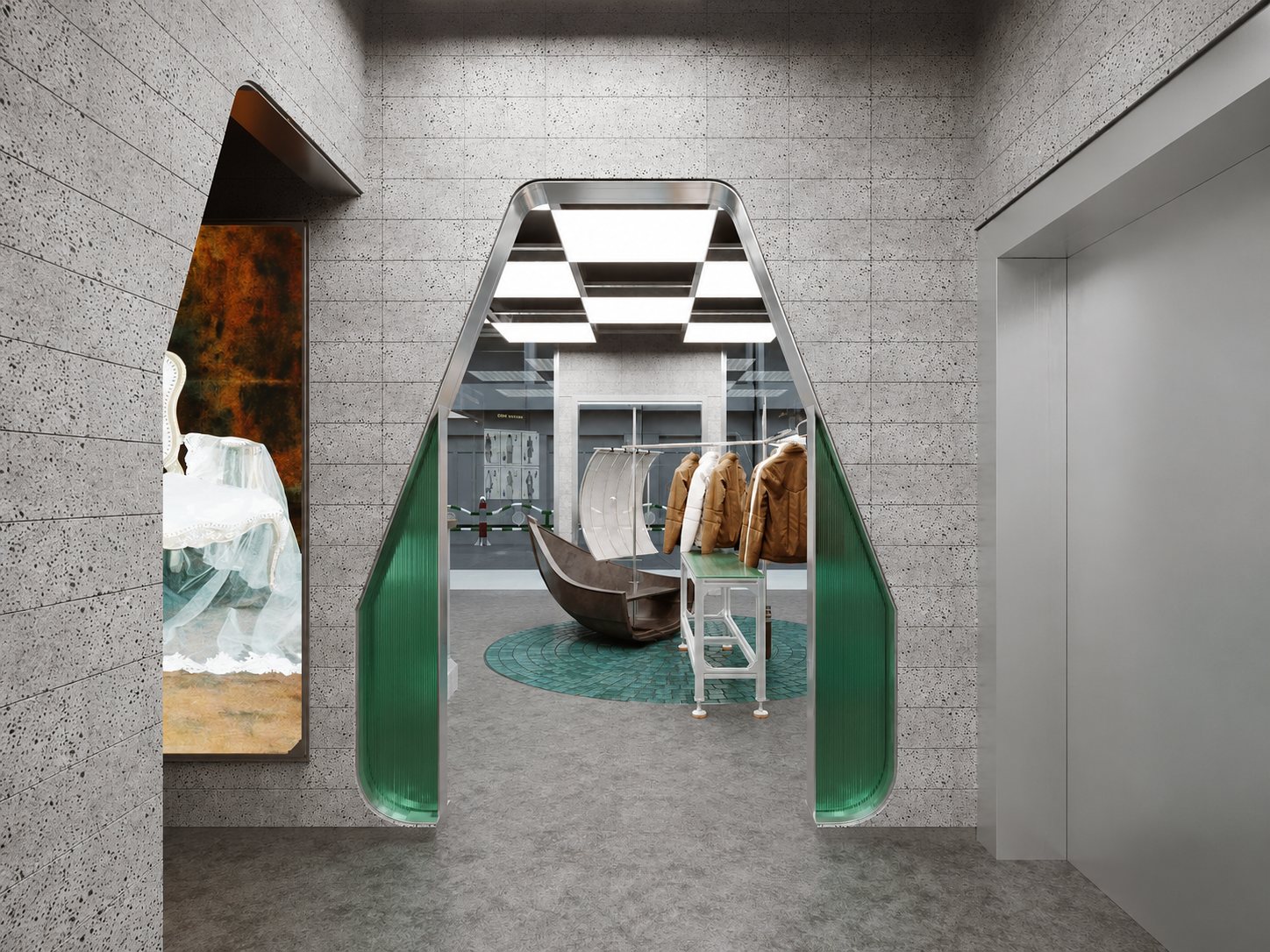 Maison Ming — the space, an arched fashion harbor